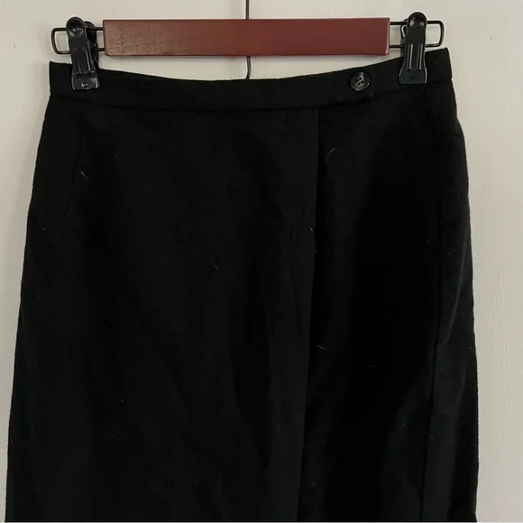 KGR Black Wool Wrap Maxi Skirt - Picture 5 of 7